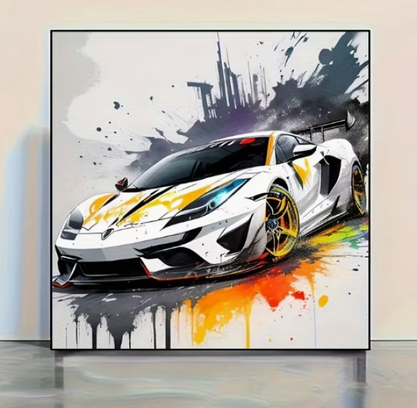 Diamond Painting Sportwagen
